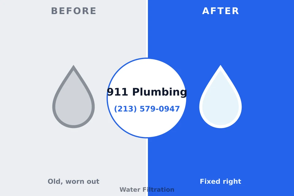 Before and after: plumbing repair Elm City, NC
